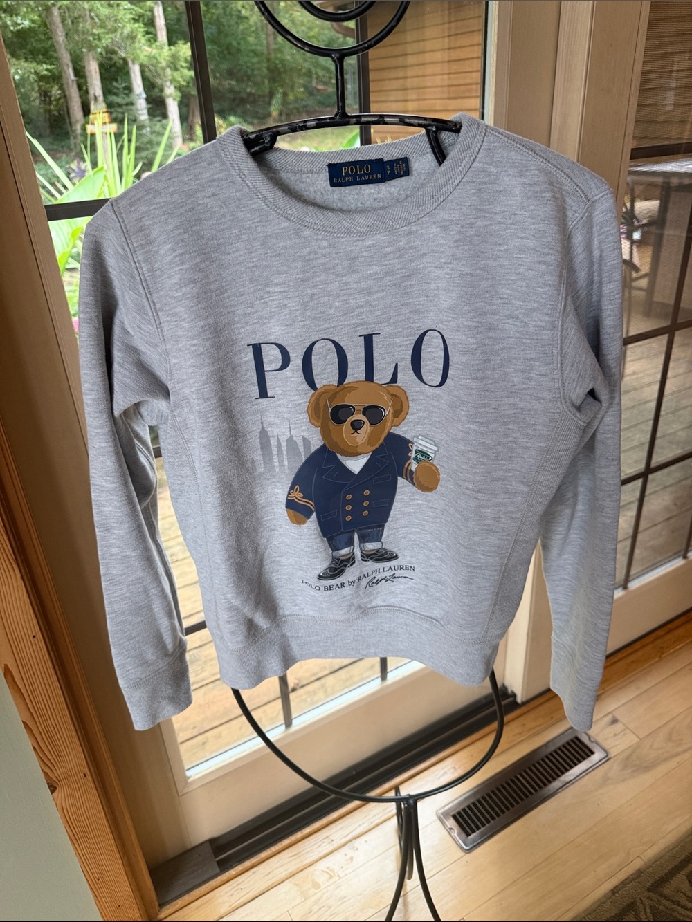 Polo Ralph Lauren Polo Bear Naval Admiral Crewneck Sweatshirt Grey Sz S